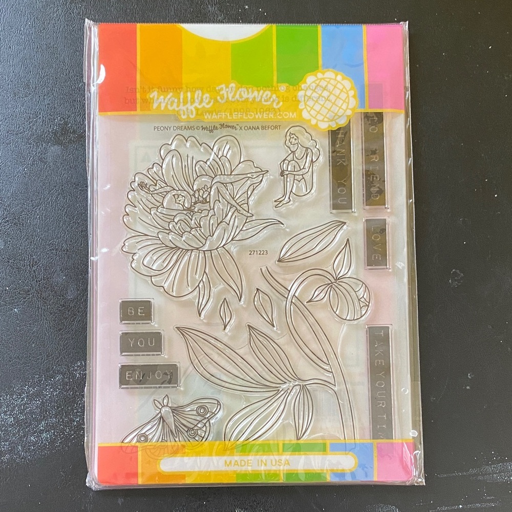 Waffle Flower Peony Dreams Stamp Set